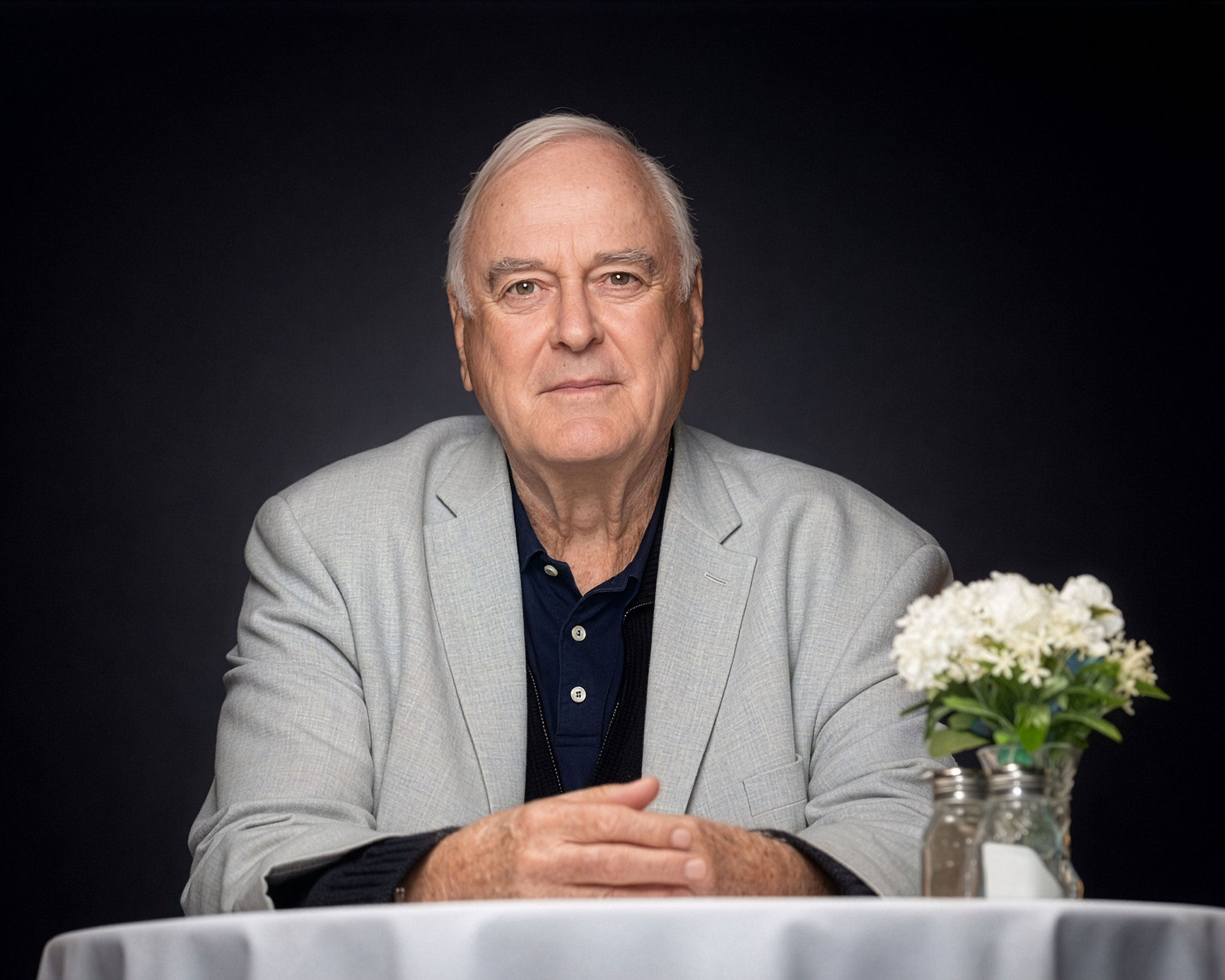 John Cleese portrait in Torquay.