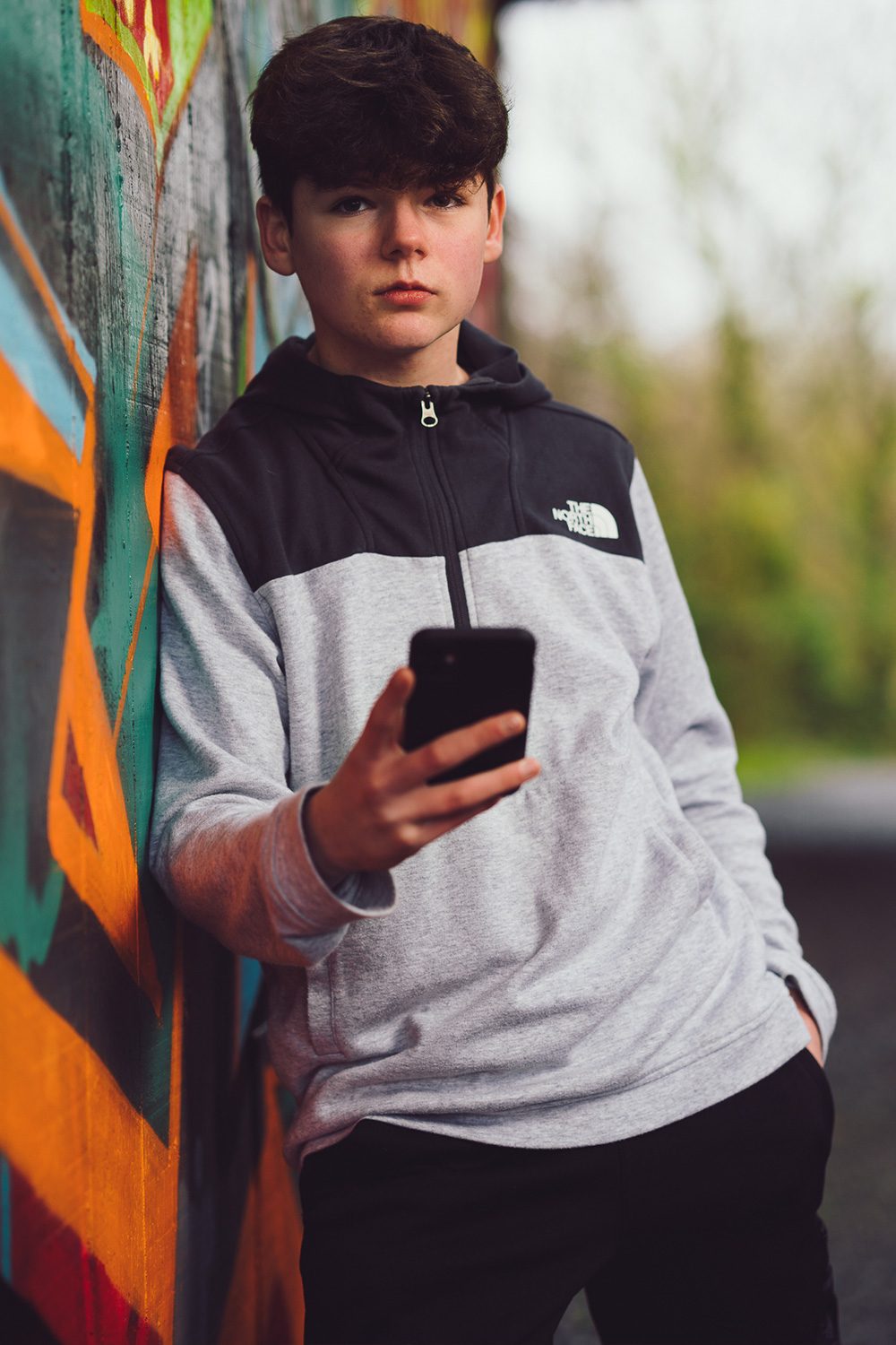 Teenage male portrait photoshoot in Torquay, Devon.