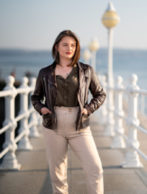 Model photoshoot on Princess Pier in Torquay