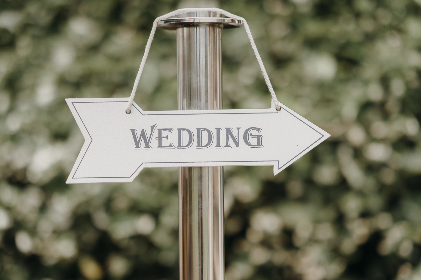 A Wedding sign