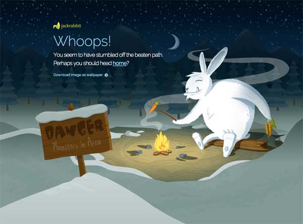 Jumping Jack Rabbit 404 page