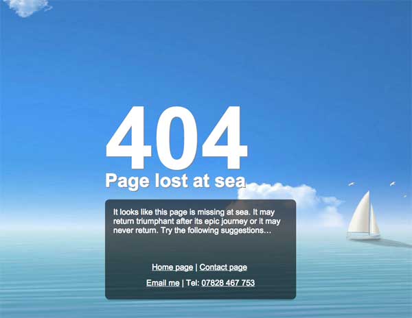 Torbay Fishing error page