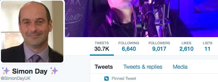 9,000 Twitter followers.